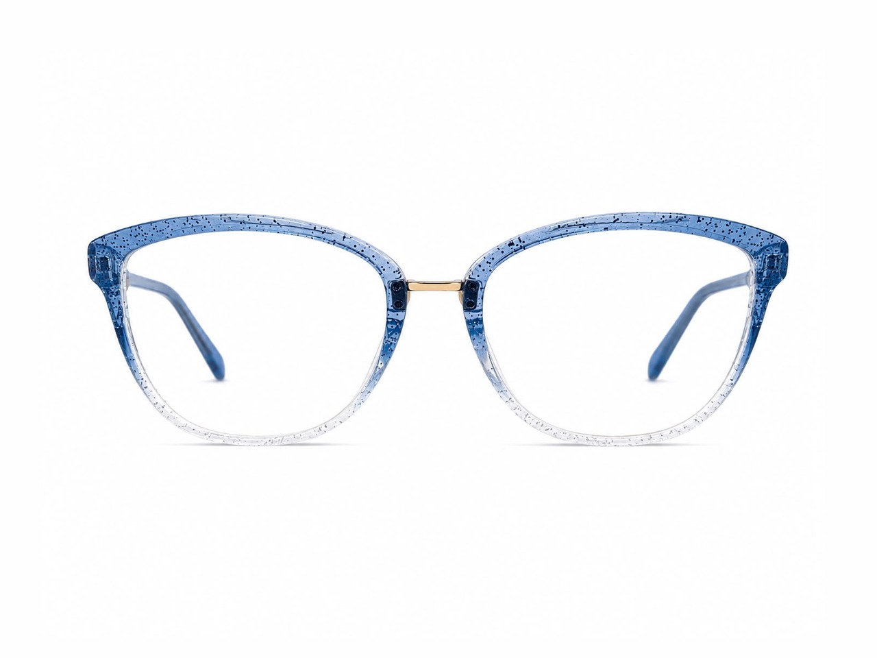 Azul Moteado Cat-Eye